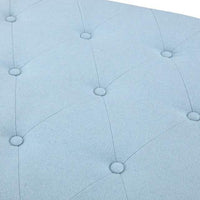 Iconic Home Jacqueline Tufted Linen Storage Ottoman Bench