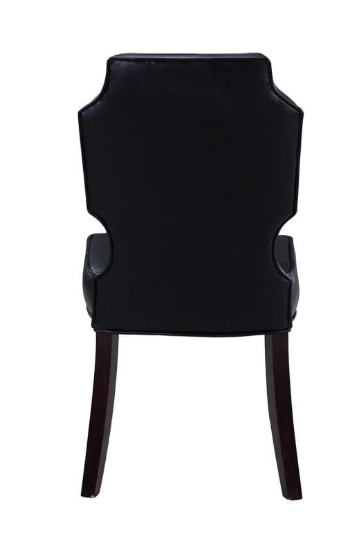 Iconic Home Lennon Faux Leather Tufted Dining Chair Set of 2