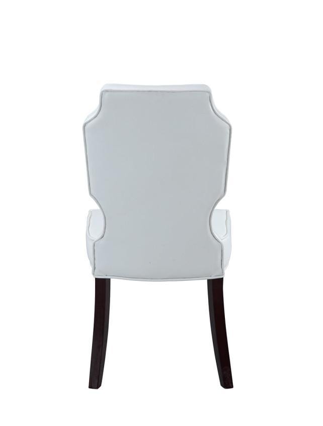 Iconic Home Lennon Faux Leather Tufted Dining Chair Set of 2