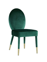 Iconic Home Leverett Velvet Dining Chair Set of 2