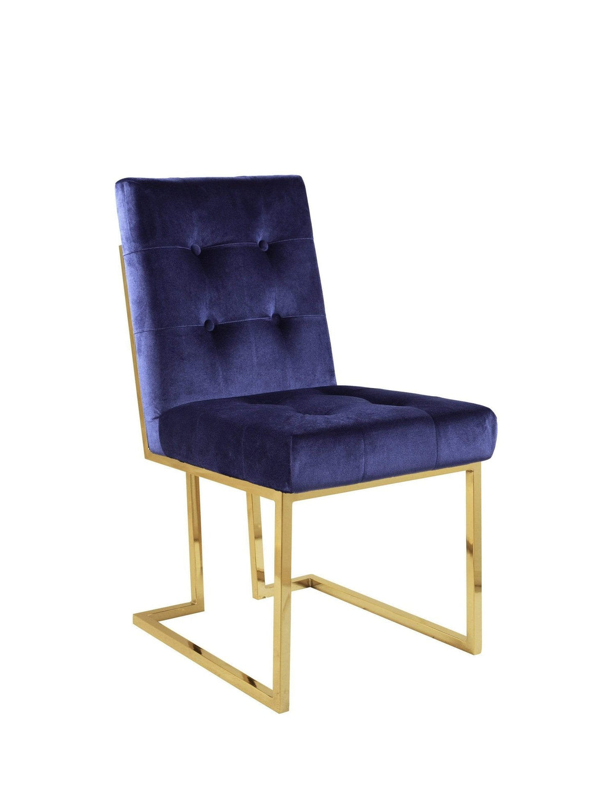 Iconic Home Liam Velvet Side Dining Chair Set of 2