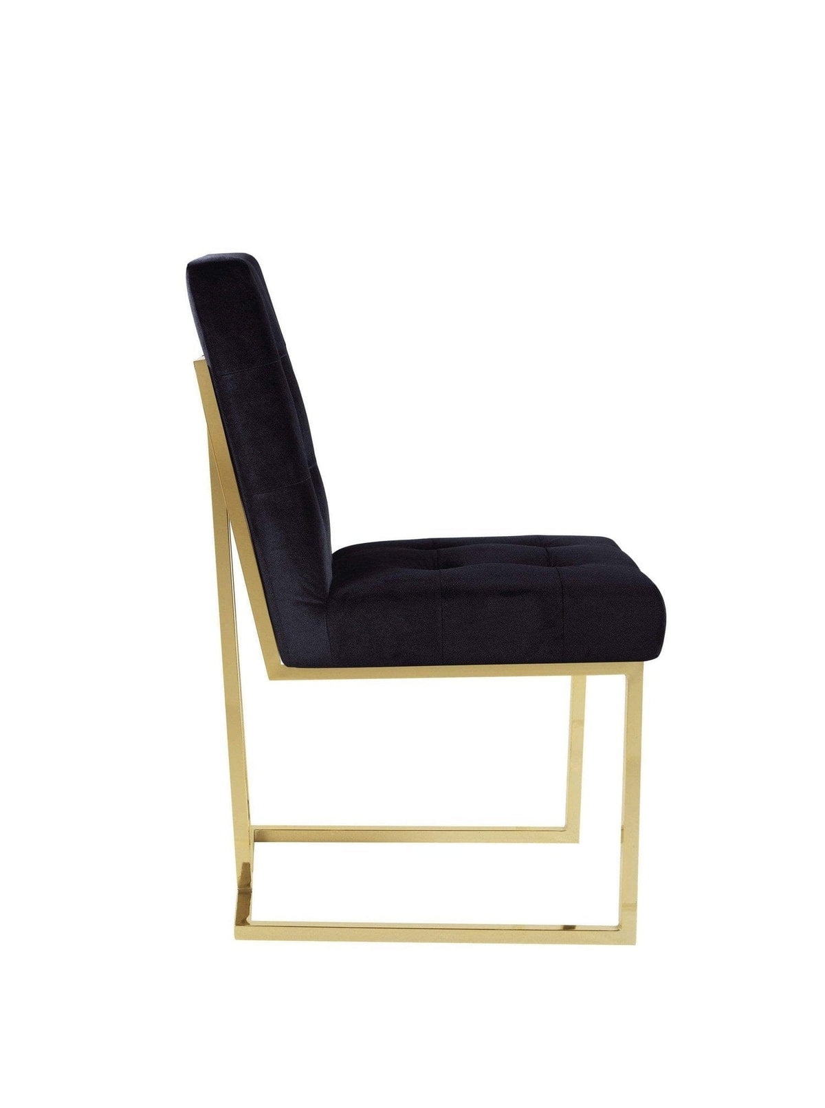 Iconic Home Liam Velvet Side Dining Chair Set of 2