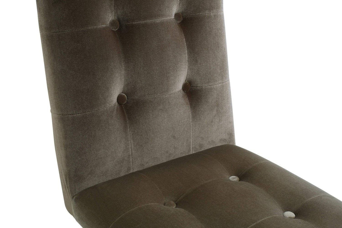 Iconic Home Liam Velvet Side Dining Chair Set of 2