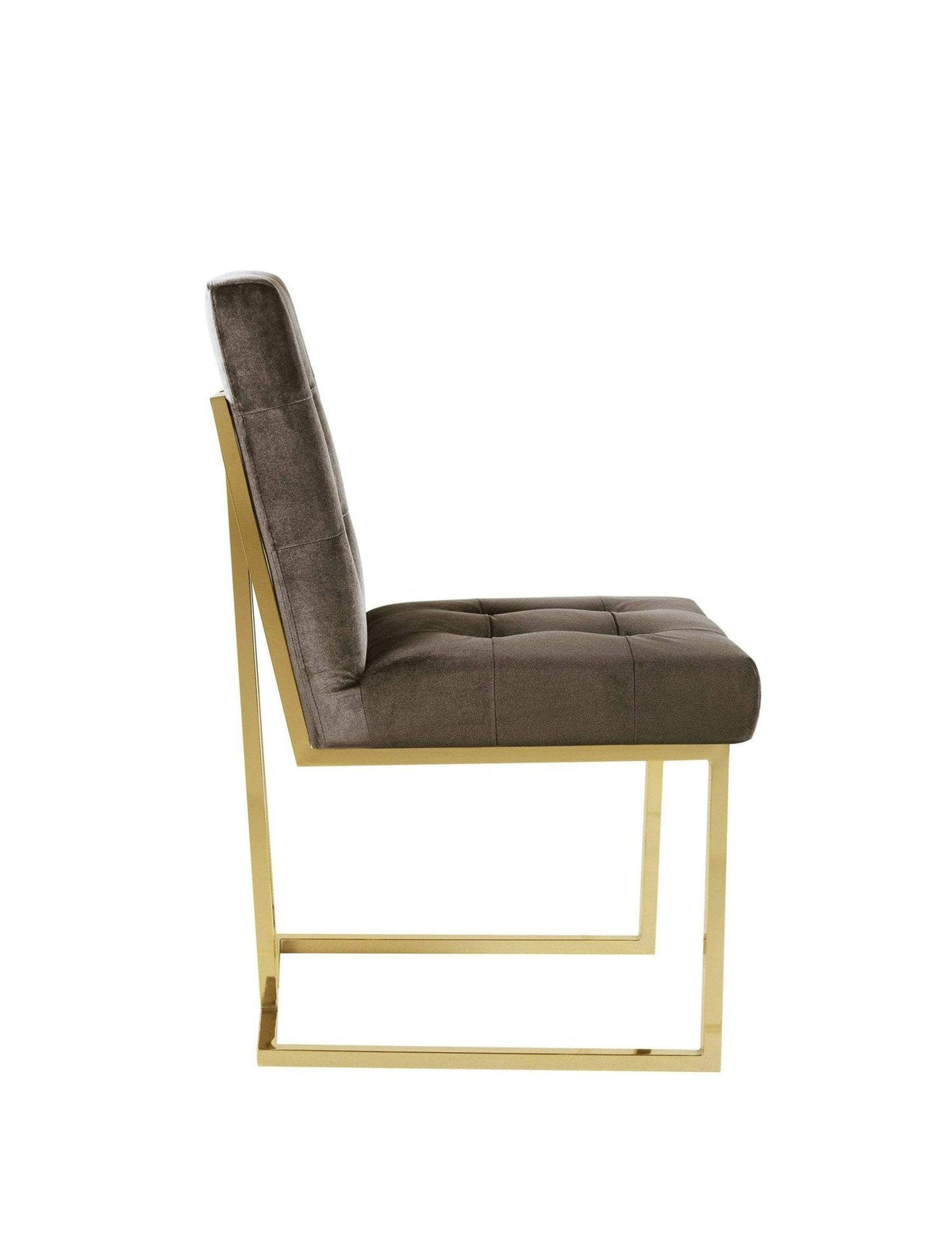 Iconic Home Liam Velvet Side Dining Chair Set of 2