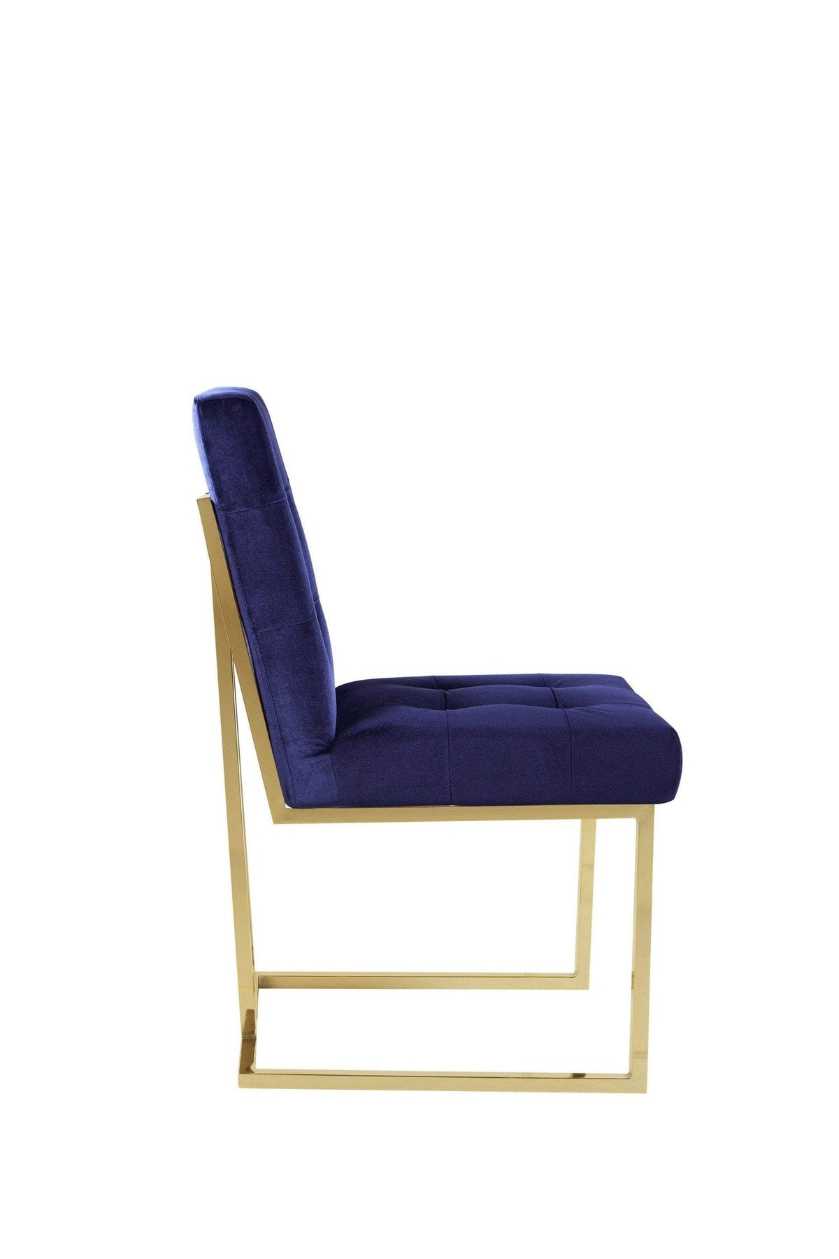 Iconic Home Liam Velvet Side Dining Chair Set of 2