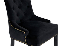 Iconic Home Lyric Tufted Velvet Counter Stool Chair