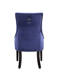 Iconic Home Machla Tufted Velvet Dining Chair Set of 2