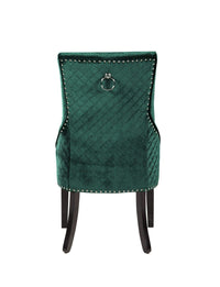Iconic Home Machla Tufted Velvet Dining Chair Set of 2
