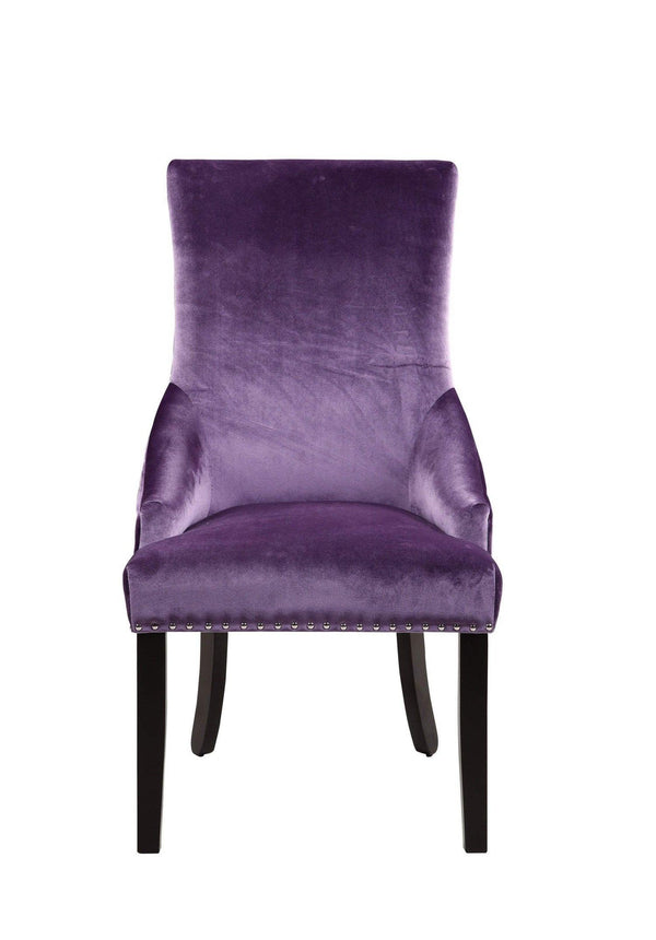 Iconic Home Machla Tufted Velvet Dining Chair Set of 2