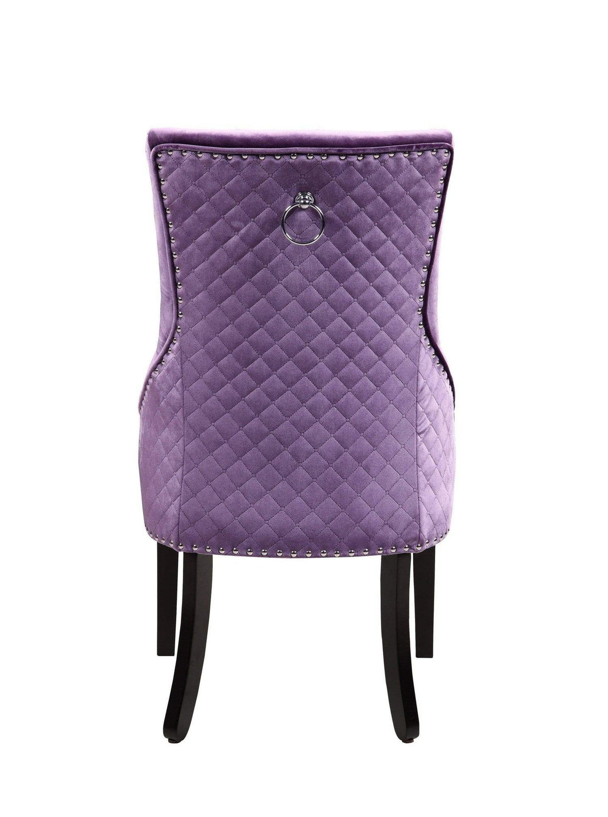 Iconic Home Machla Tufted Velvet Dining Chair Set of 2