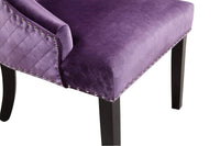 Iconic Home Machla Tufted Velvet Dining Chair Set of 2