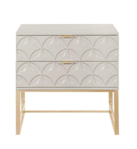 Iconic Home Mantau End Side Table | Nightstand