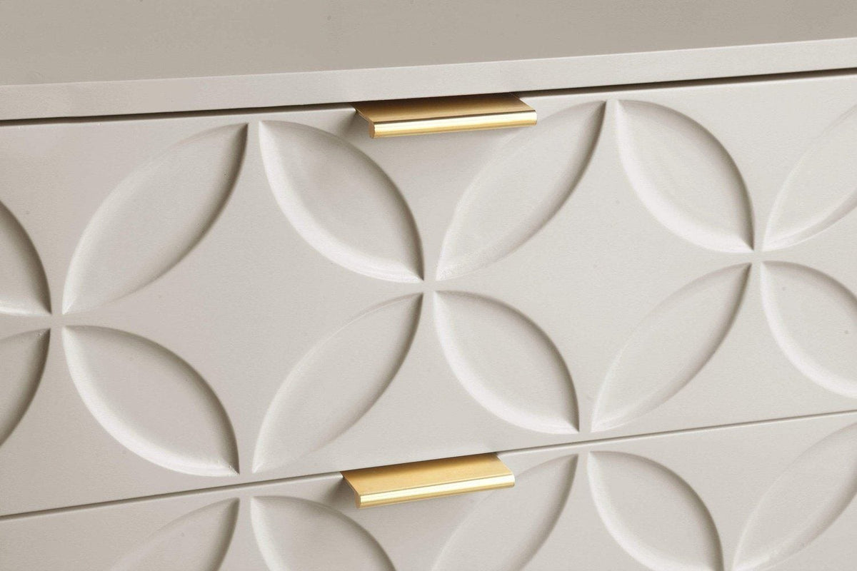 Iconic Home Mantau End Side Table | Nightstand