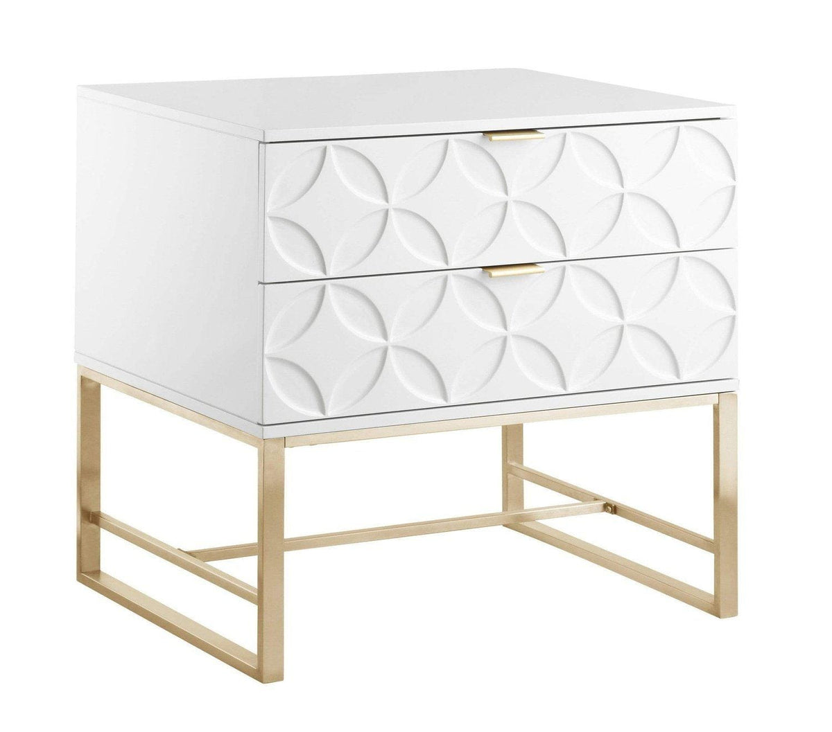 Iconic Home Mantau End Side Table | Nightstand