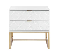 Iconic Home Mantau End Side Table | Nightstand