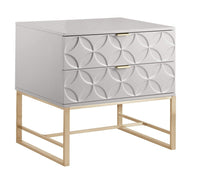 Iconic Home Mantau End Side Table | Nightstand