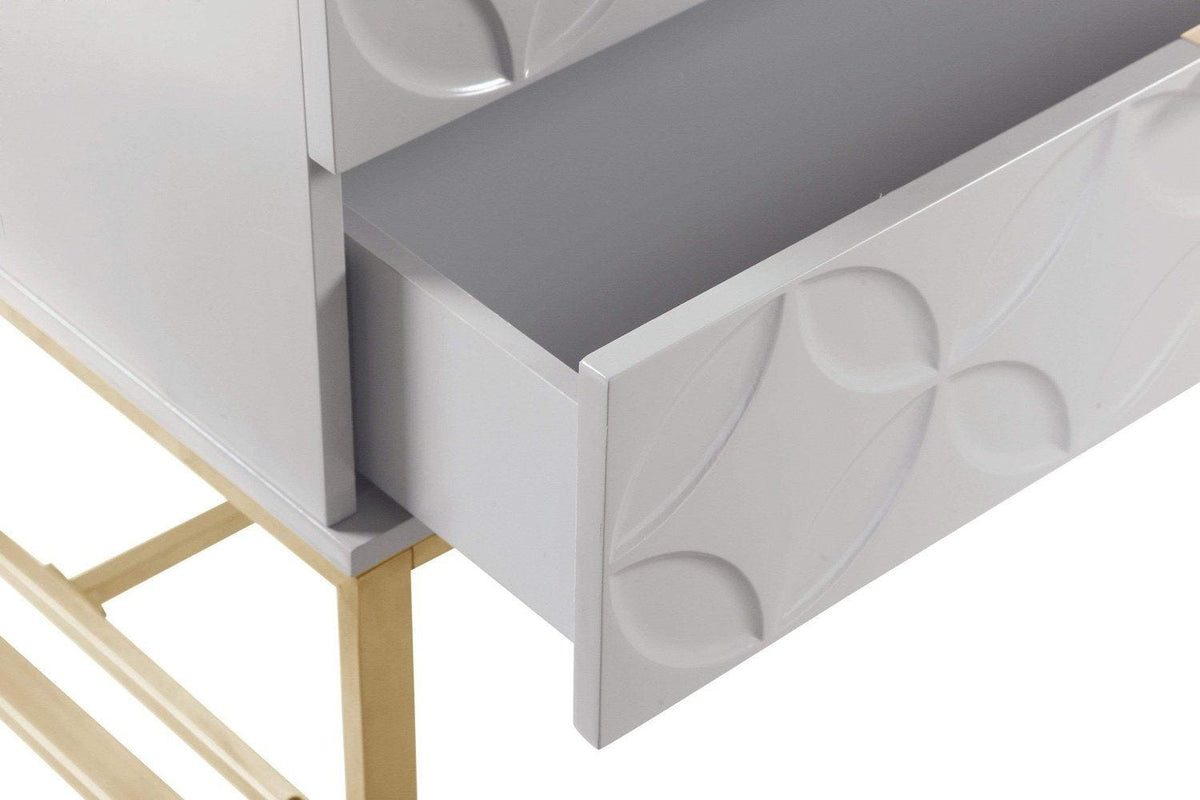 Iconic Home Mantau End Side Table | Nightstand