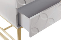 Iconic Home Mantau End Side Table | Nightstand