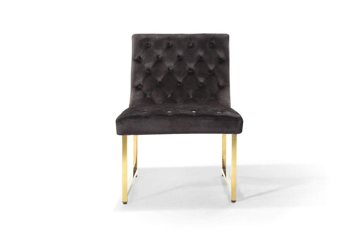 Iconic Home Moriah Tufted Velvet Accent Chair