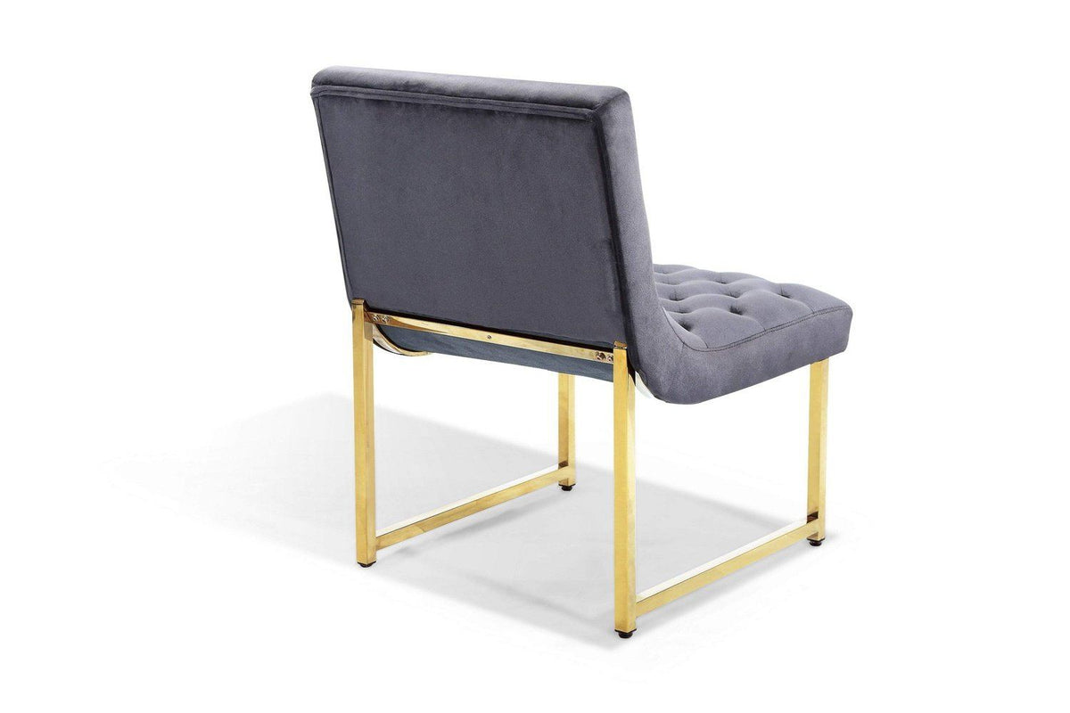 Iconic Home Moriah Tufted Velvet Accent Chair