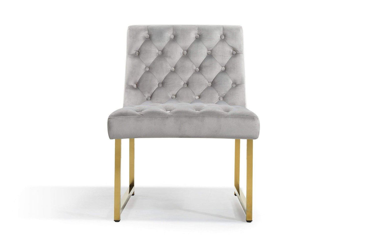 Iconic Home Moriah Tufted Velvet Accent Chair
