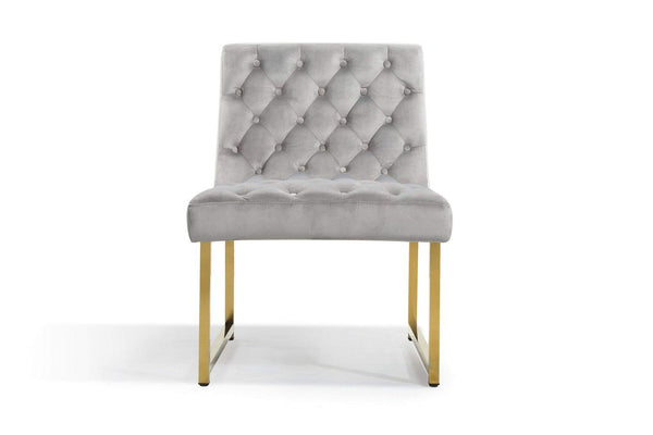 Iconic Home Moriah Tufted Velvet Accent Chair 