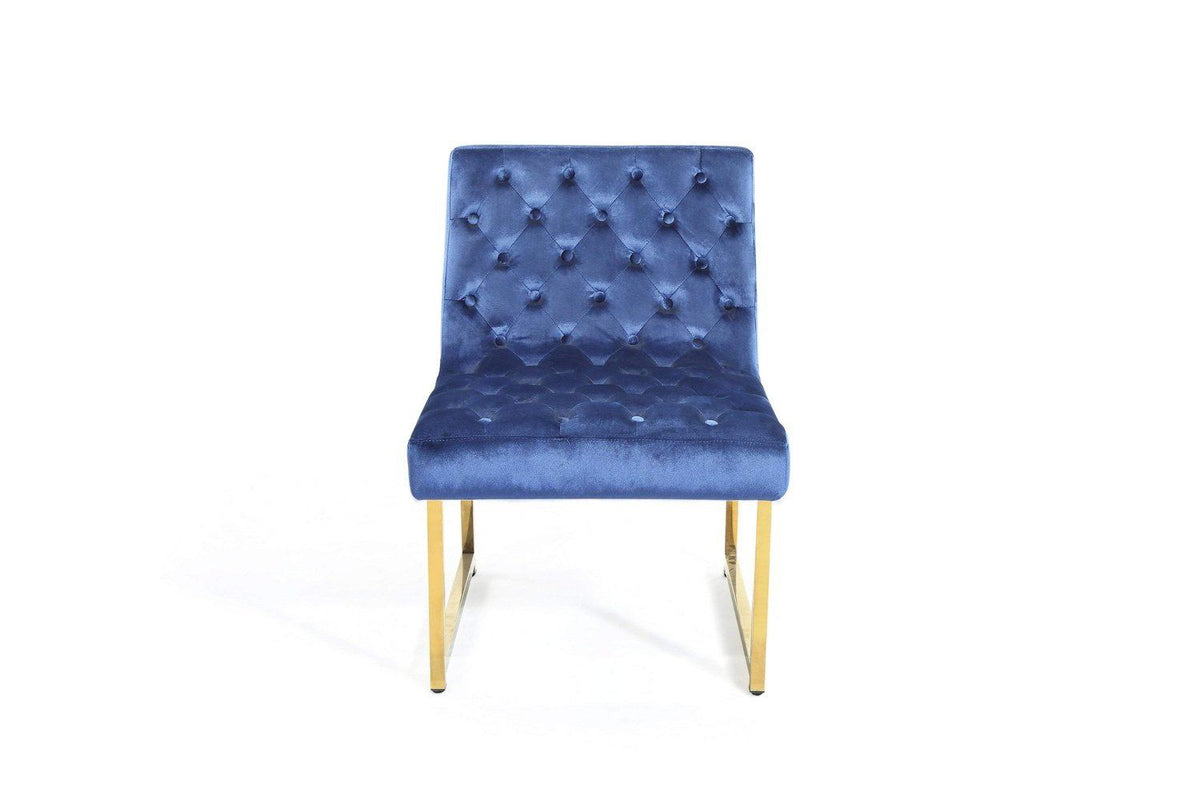 Iconic Home Moriah Tufted Velvet Accent Chair