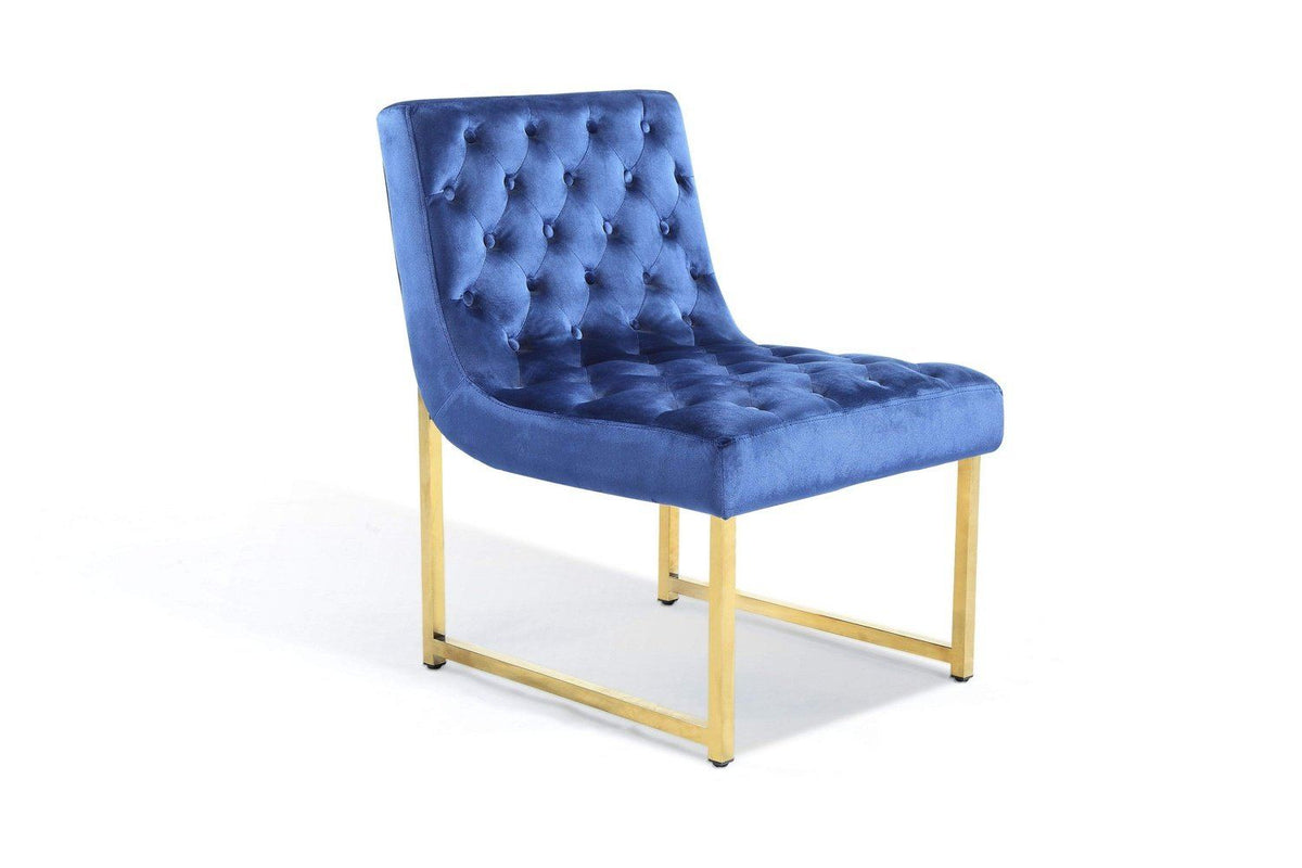 Iconic Home Moriah Tufted Velvet Accent Chair