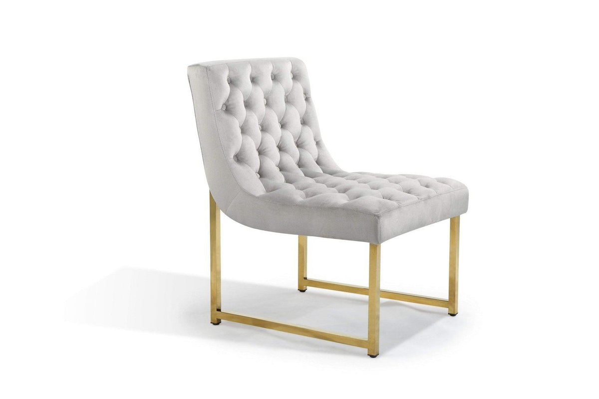Iconic Home Moriah Tufted Velvet Accent Chair