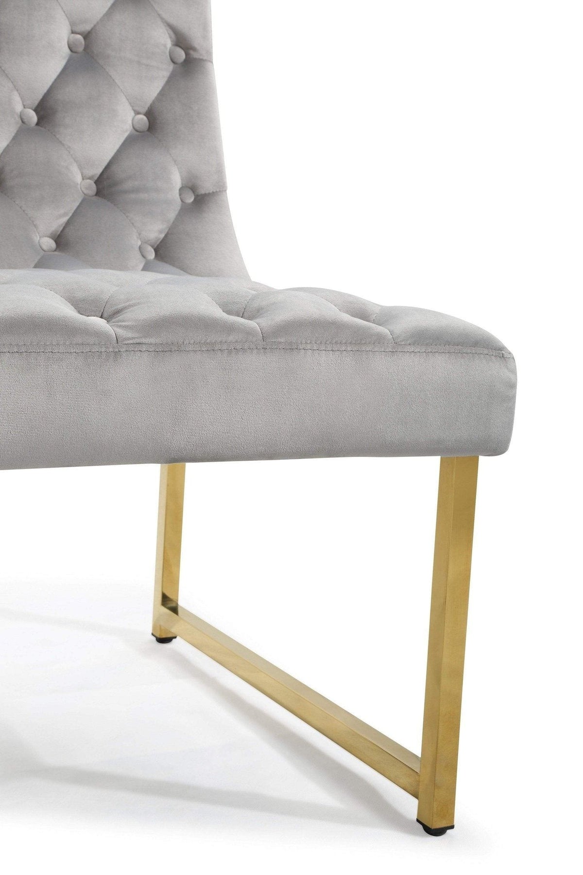 Iconic Home Moriah Tufted Velvet Accent Chair