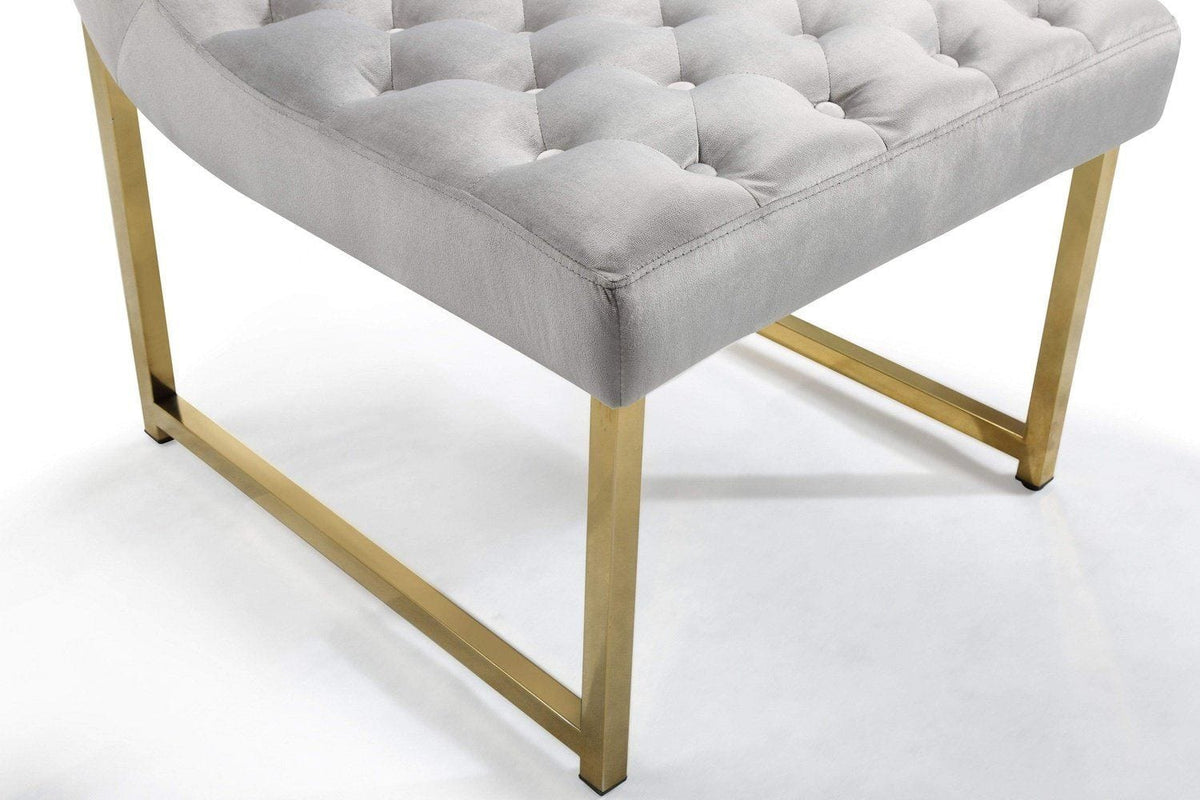 Iconic Home Moriah Tufted Velvet Accent Chair