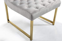 Iconic Home Moriah Tufted Velvet Accent Chair