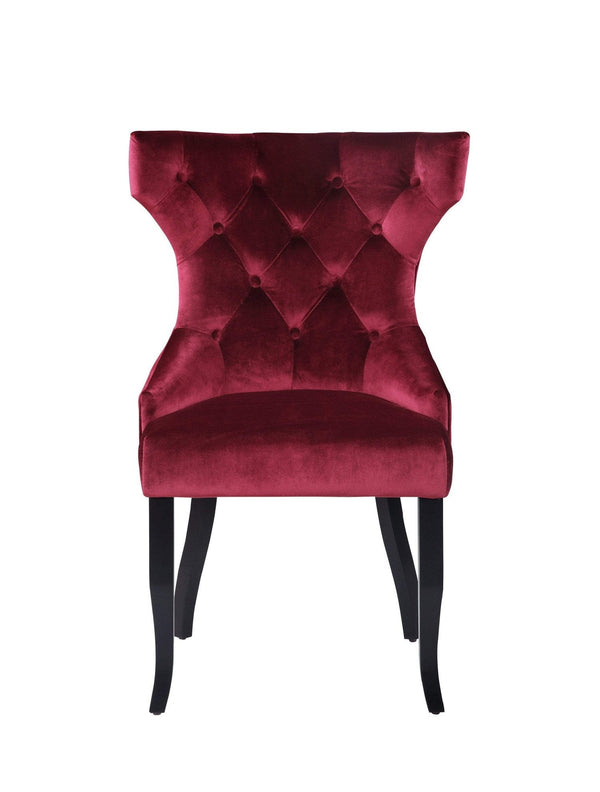 Iconic Home Naomi Tufted Velvet Dining Chair Set of 2
