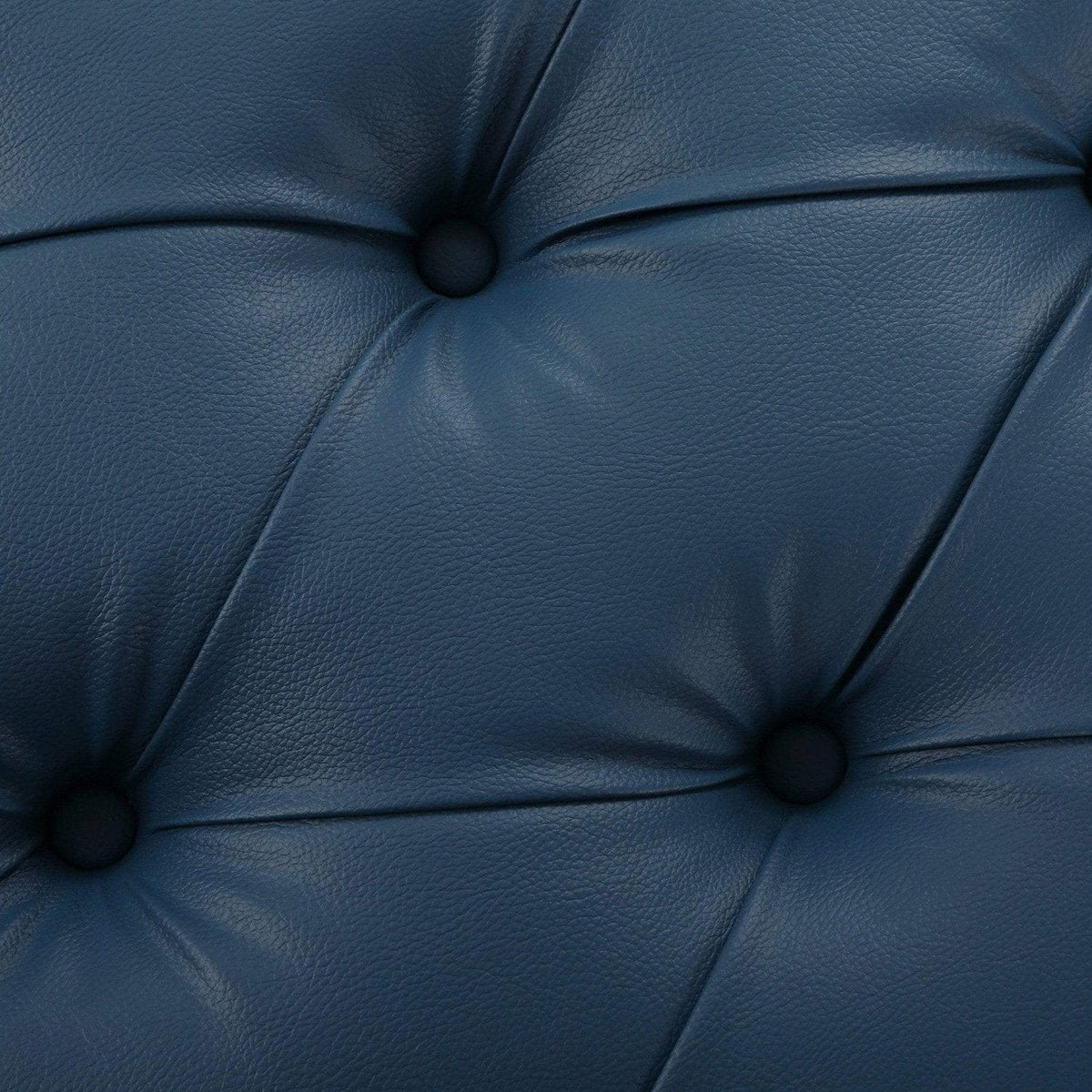 Iconic Home Pierre Faux Leather Square Ottoman Center Table