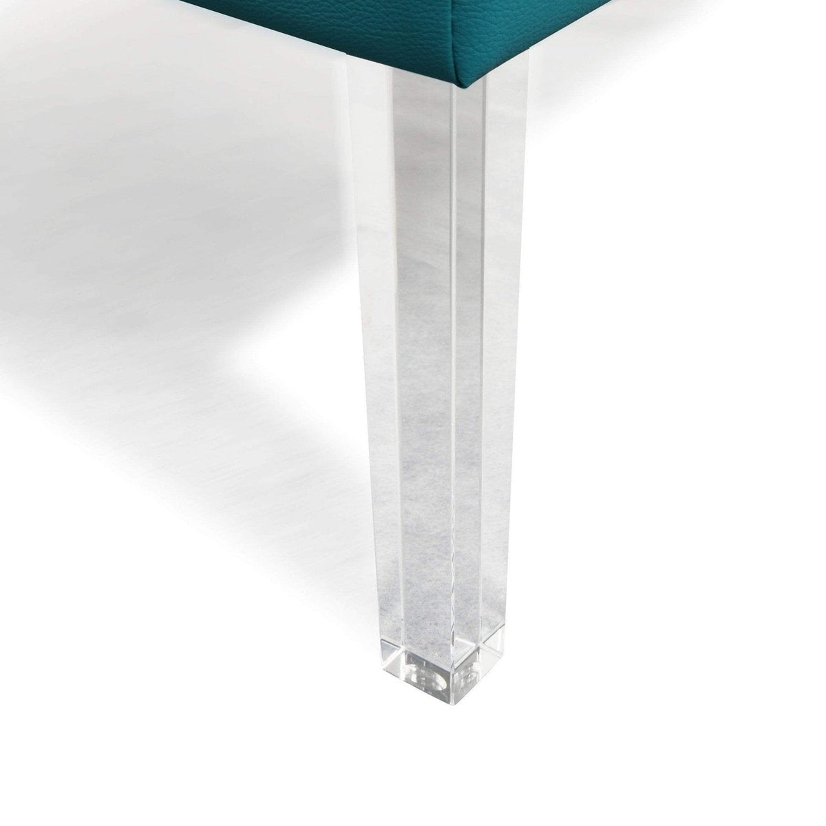 Iconic Home Pierre Faux Leather Square Ottoman Center Table