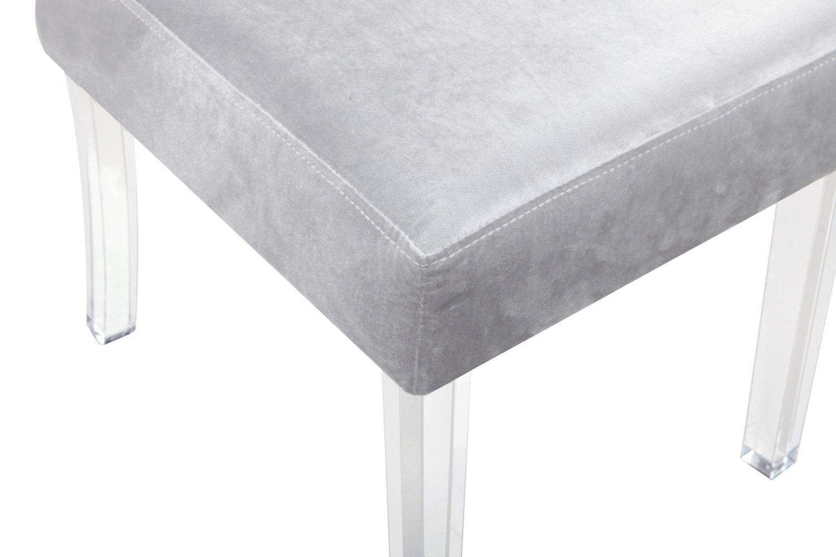 Iconic Home Sharon Tufted Velvet Dining Chair Set of 2
