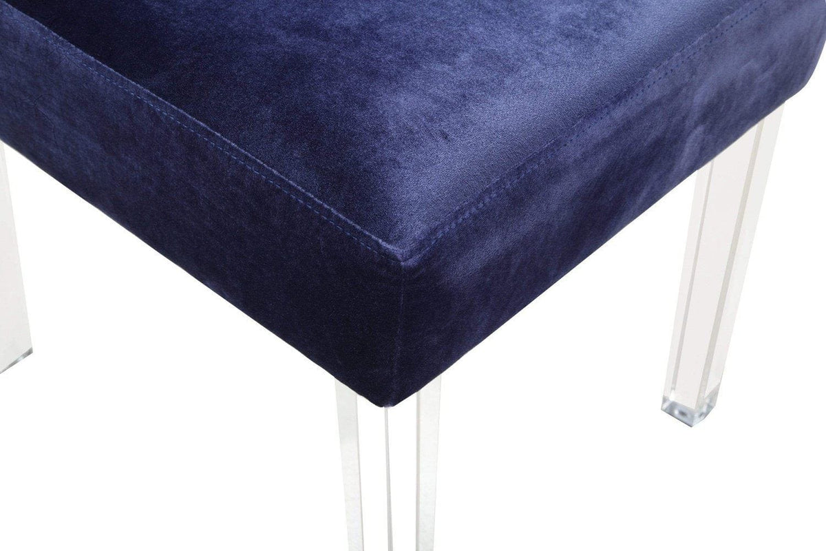 Iconic Home Sharon Tufted Velvet Dining Chair Set of 2
