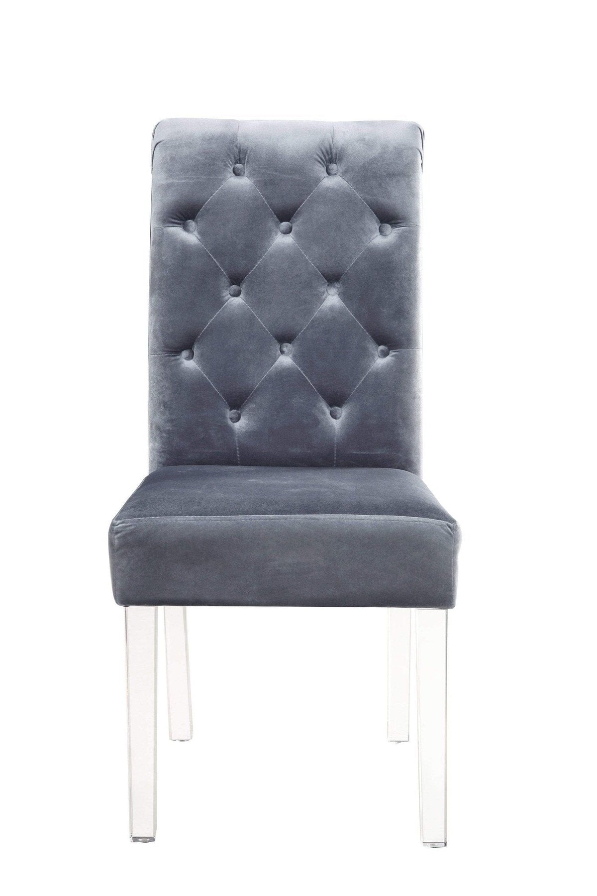 Iconic Home Sharon Tufted Velvet Dining Chair Set of 2