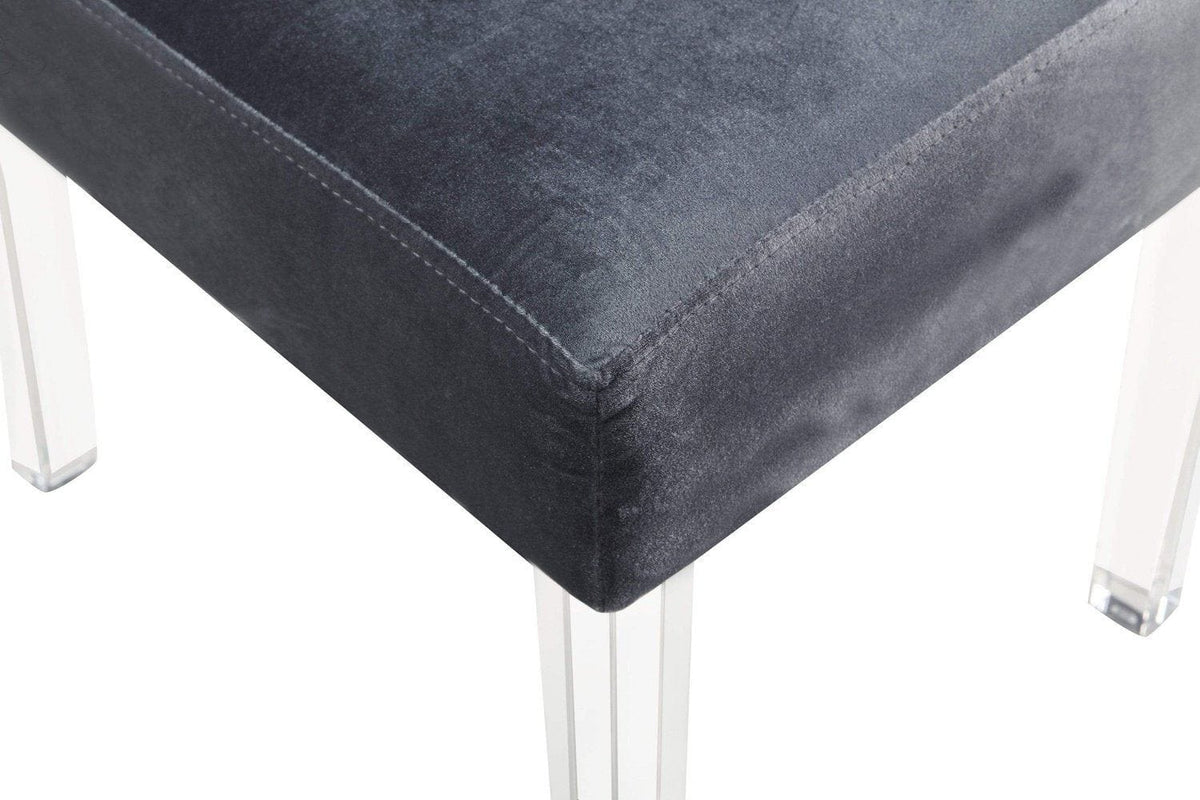 Iconic Home Sharon Tufted Velvet Dining Chair Set of 2