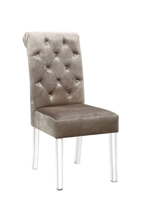 Iconic Home Sharon Tufted Velvet Dining Chair Set of 2