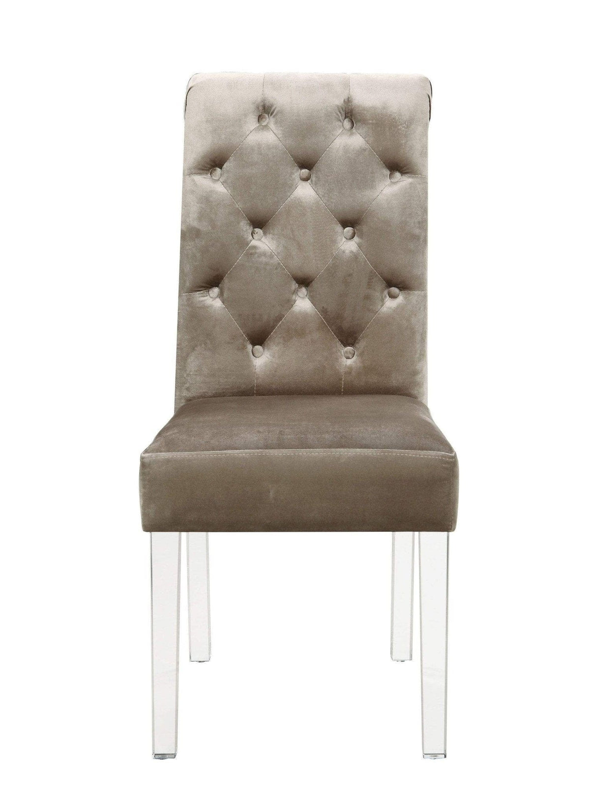 Iconic Home Sharon Tufted Velvet Dining Chair Set of 2
