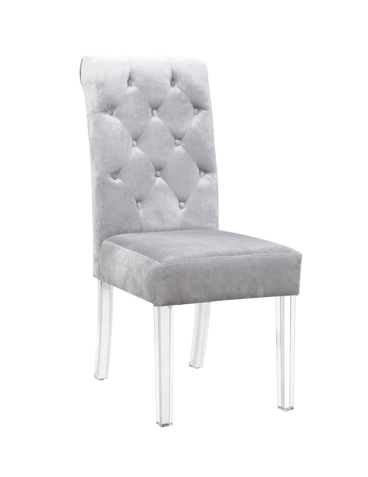 Iconic Home Sharon Tufted Velvet Dining Chair Set of 2