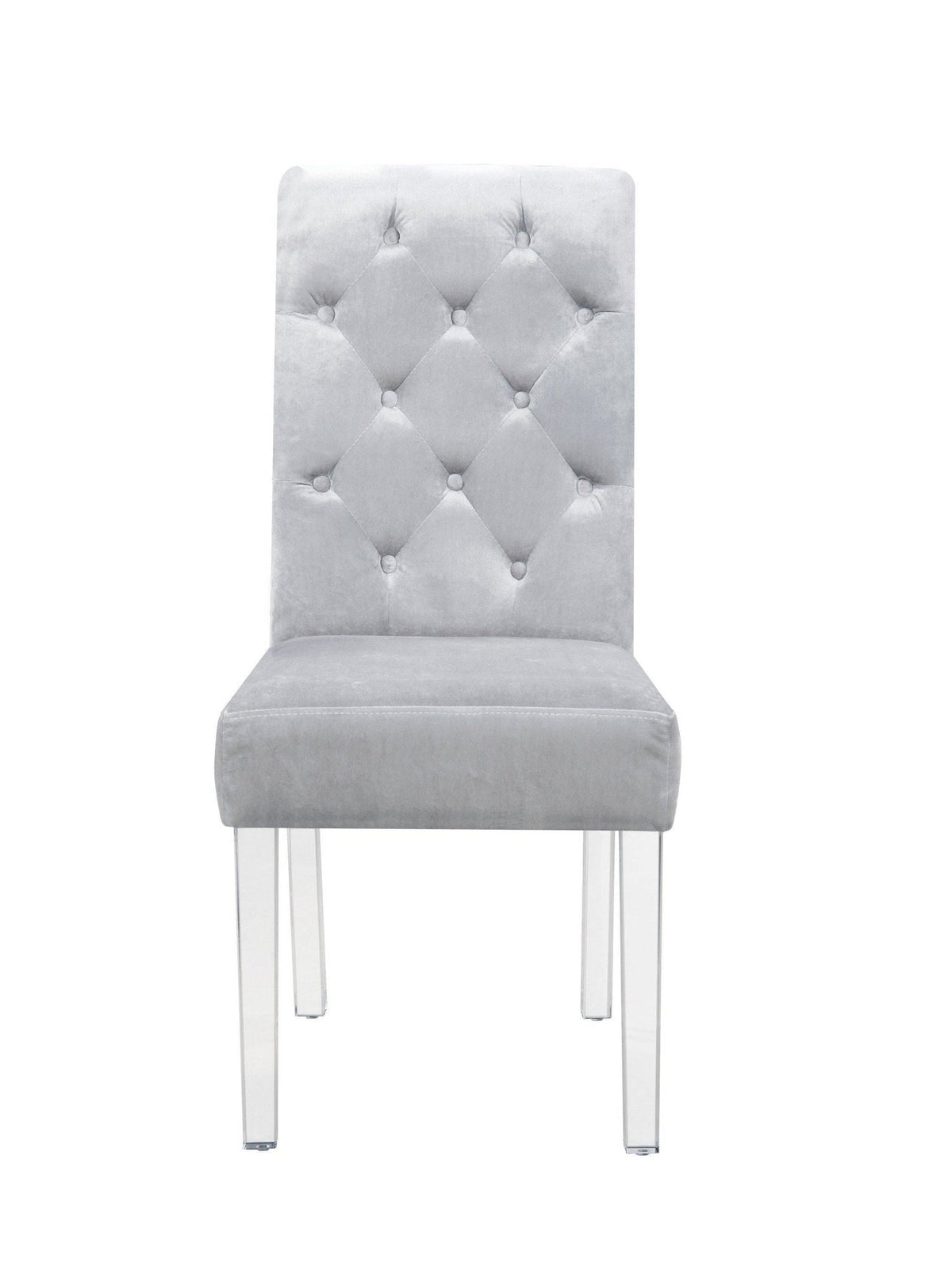 Iconic Home Sharon Tufted Velvet Dining Chair Set of 2