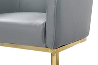 Iconic Home Tess Faux Leather Counter Stool Chair Gold Base