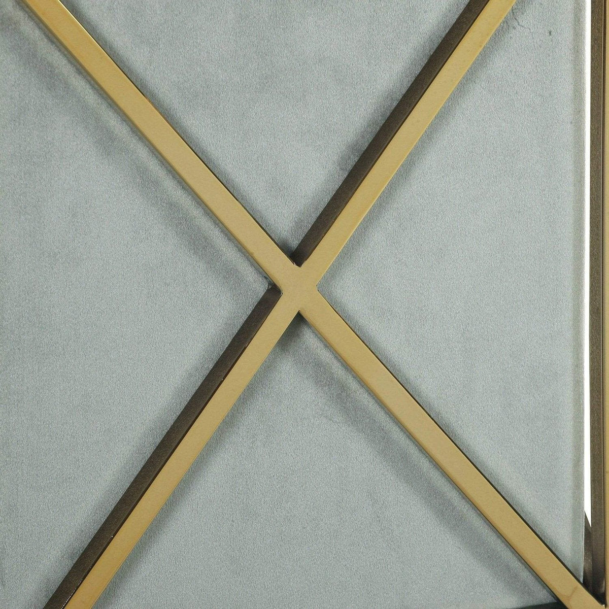 Iconic Home Vana Velvet Square Ottoman