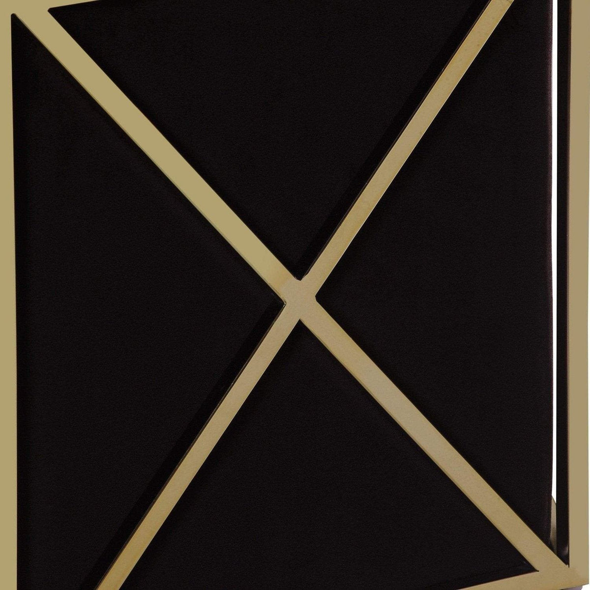 Iconic Home Vana Velvet Square Ottoman