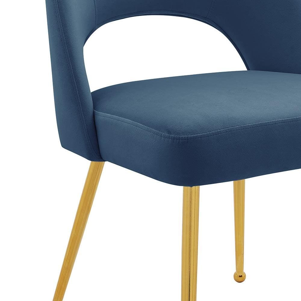 Iconic Home Welburn Velvet Side Dining Chair Set of 2