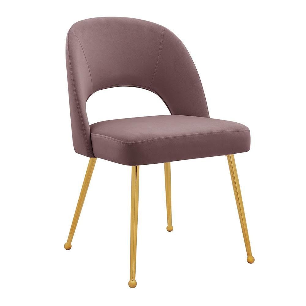 Iconic Home Welburn Velvet Side Dining Chair Set of 2