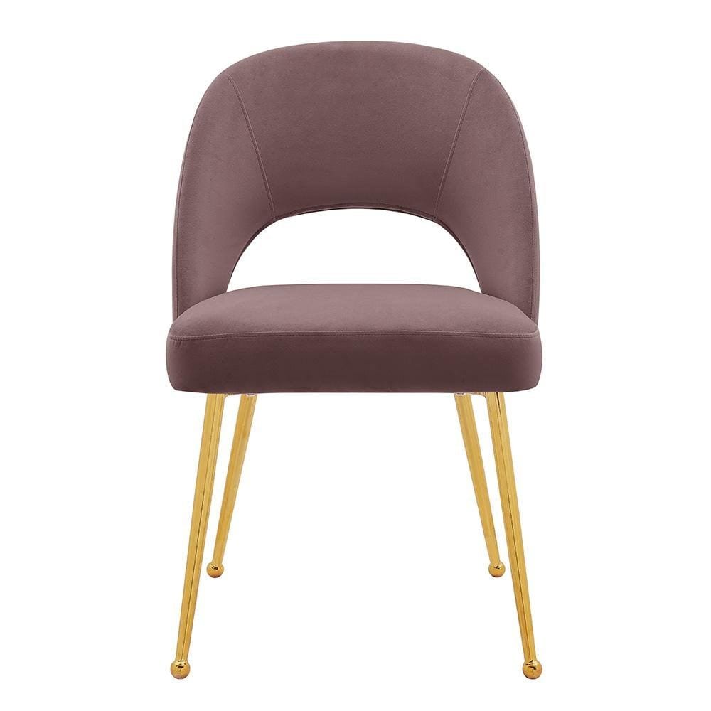 Iconic Home Welburn Velvet Side Dining Chair Set of 2