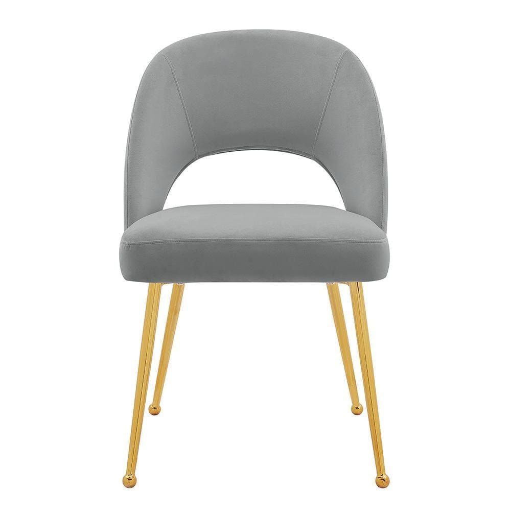 Iconic Home Welburn Velvet Side Dining Chair Set of 2